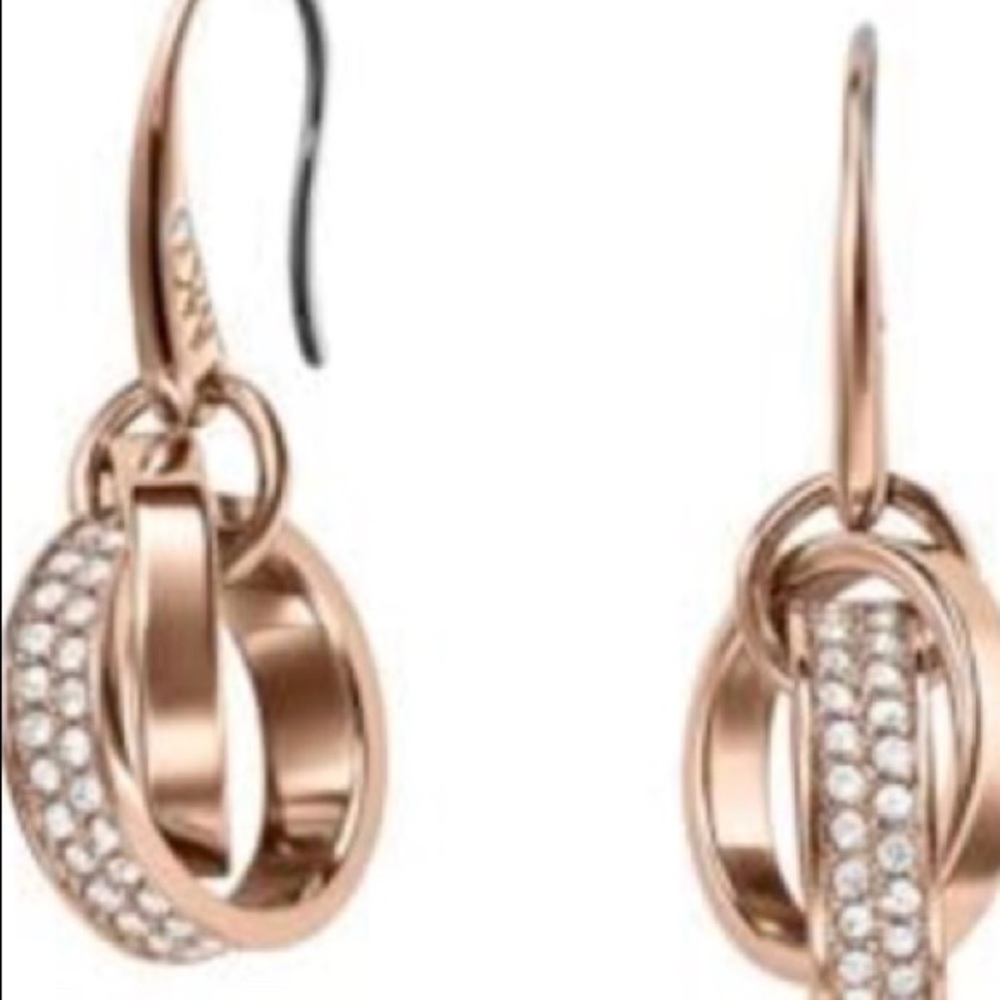 Michael Kors Double Linked Ring Earrings - Picture 2 of 5